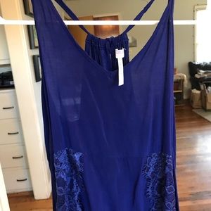 Free People Intimates Navy Slip Dress